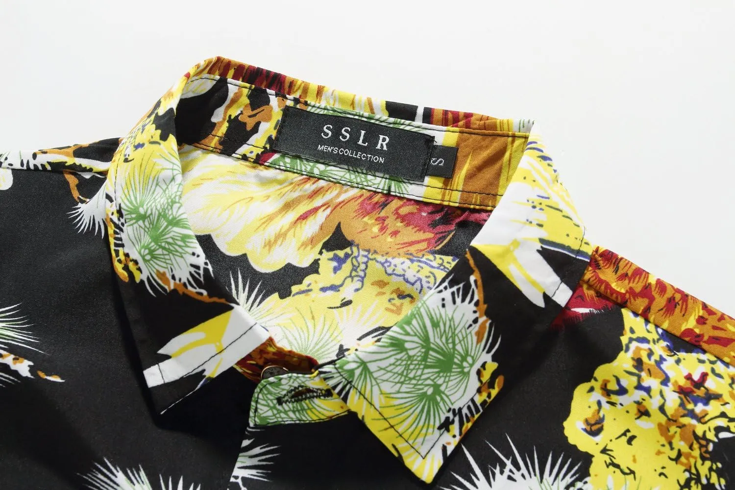 SSLR Mens Short Sleeve Button Down Shirts Casual Summer Hawaiian Shirts for Men