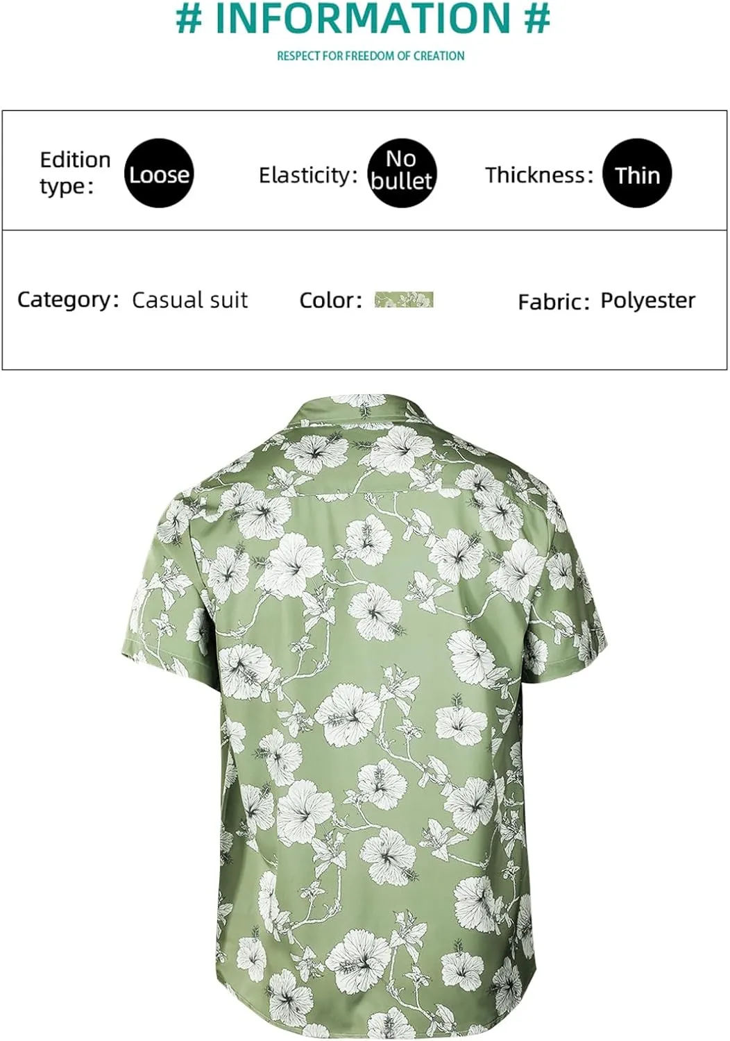 Sumolux Mens Hawaiian Shirts Floral Button Down Tropical Holiday Beach Shirts