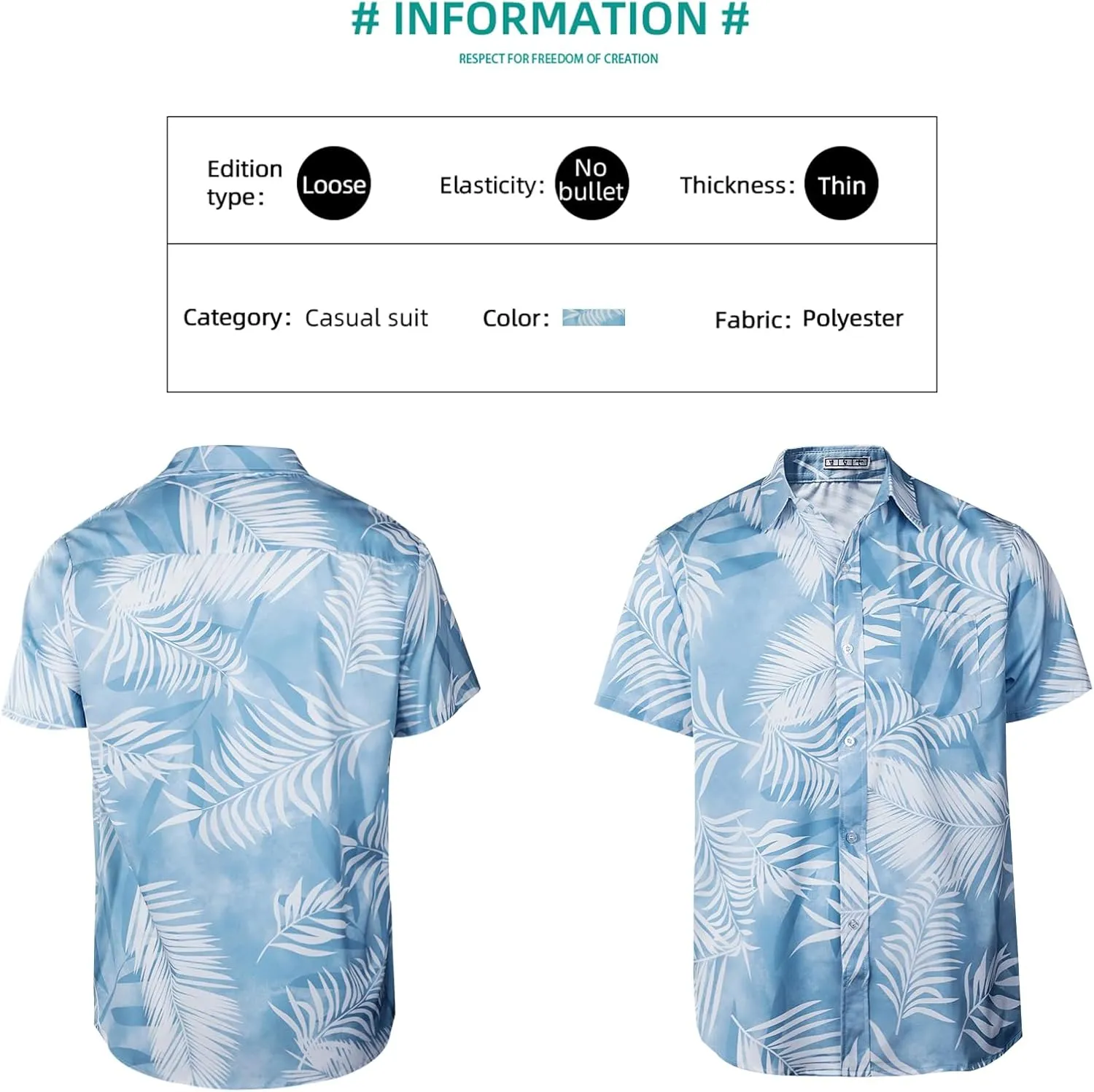 Sumolux Mens Hawaiian Shirts Floral Button Down Tropical Holiday Beach Shirts
