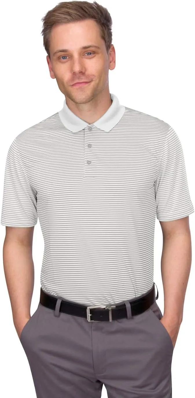 Three Sixty Six Quick Dry Golf Shirts for Men - Moisture Wicking Short-Sleeve Casual Polo Shirt