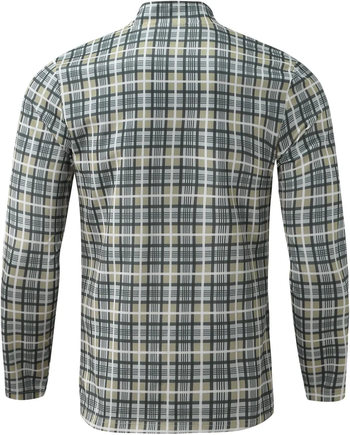 Tracksuits for Men Plaid Full Zip Jacket and Pants Sweatsuits Casual Slim Fit Workout Jogging Sports Set with Pockets