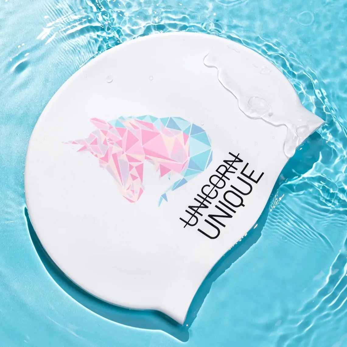 Unisex Silicone Swim Cap with Ear Protection: Colorful and Waterproof
