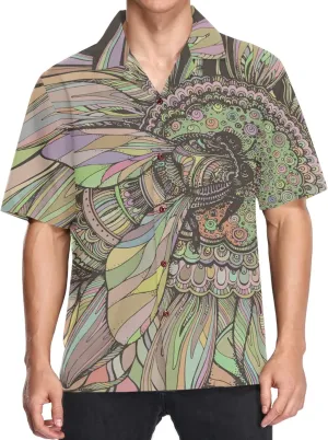 visesunny Hawaiian Bowling Shirts for Men Short Sleeve Regular Fit Summer Beach Casual Button Down Aloha Shirts S-3XL