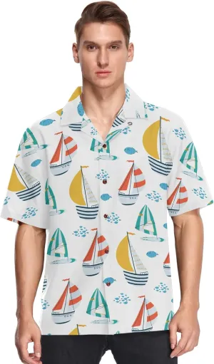 visesunny Hawaiian Bowling Shirts for Men Short Sleeve Regular Fit Summer Beach Casual Button Down Aloha Shirts S-3XL