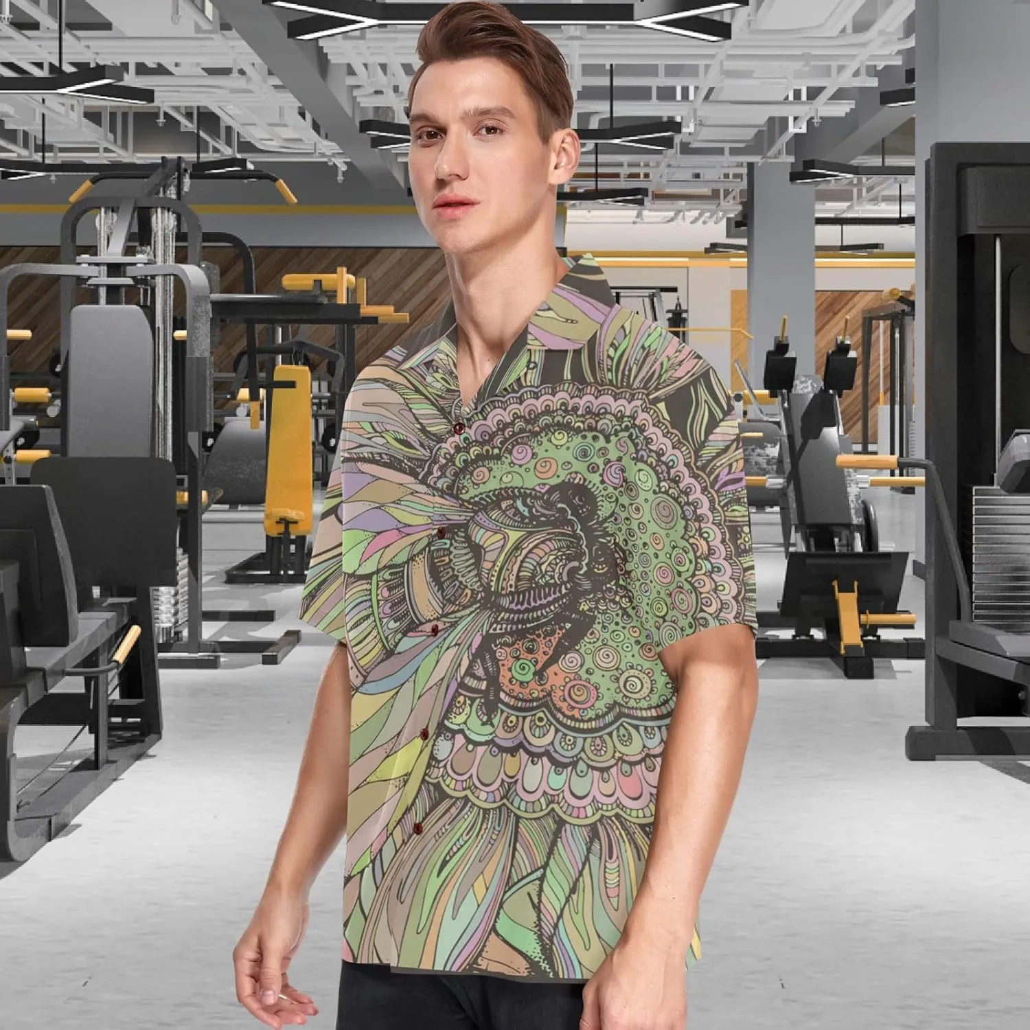 visesunny Hawaiian Bowling Shirts for Men Short Sleeve Regular Fit Summer Beach Casual Button Down Aloha Shirts S-3XL