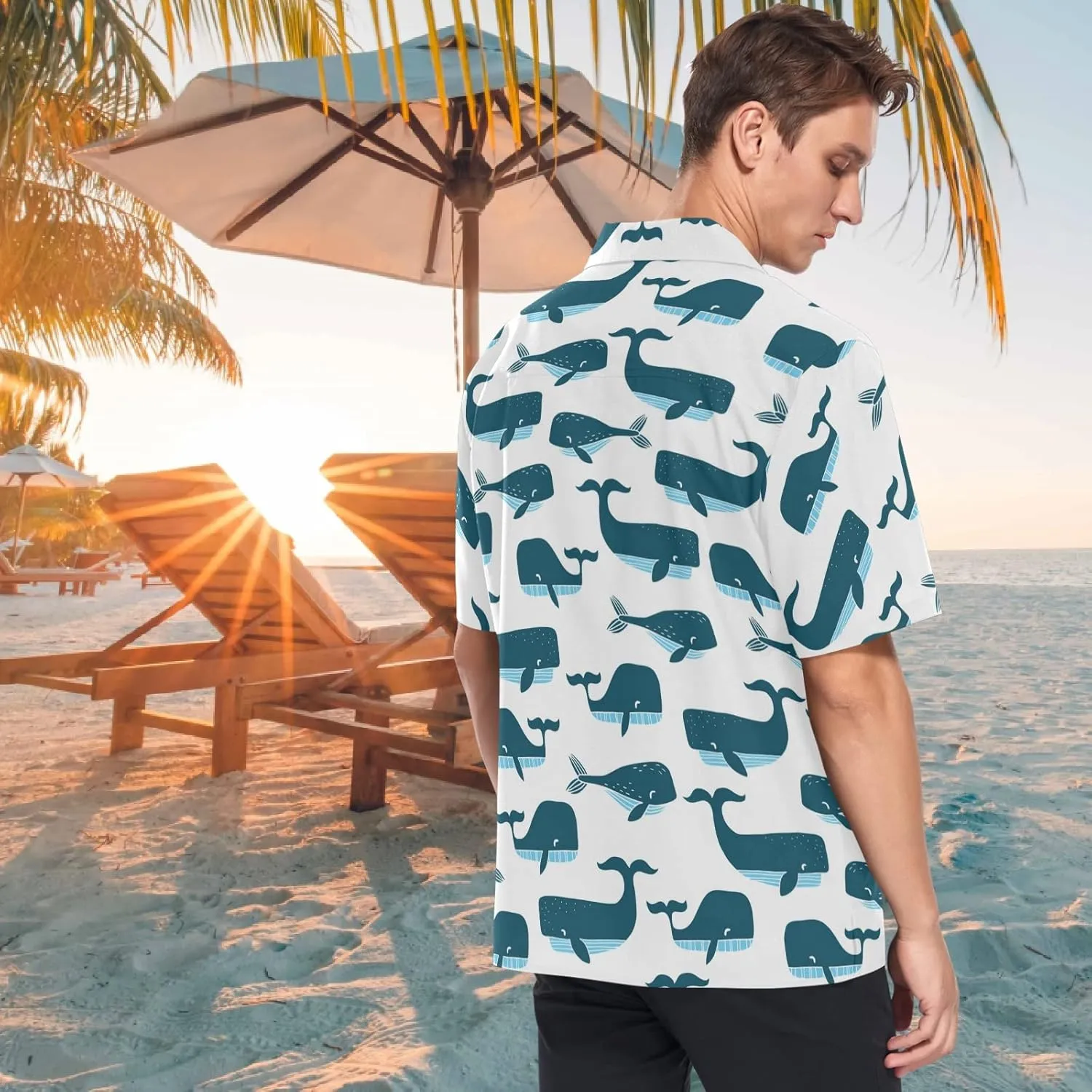 visesunny Hawaiian Shirts for Men Short Sleeve Aloha Beach Shirt Floral Summer Casual Button Down Shirts