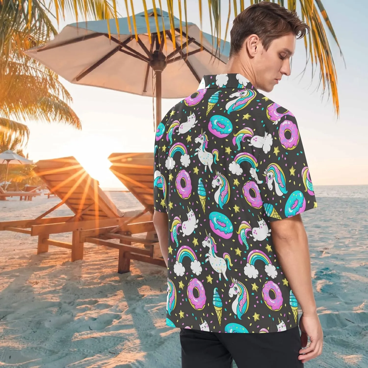 visesunny Hawaiian Shirts for Men Short Sleeve Aloha Beach Shirt Floral Summer Casual Button Down Shirts