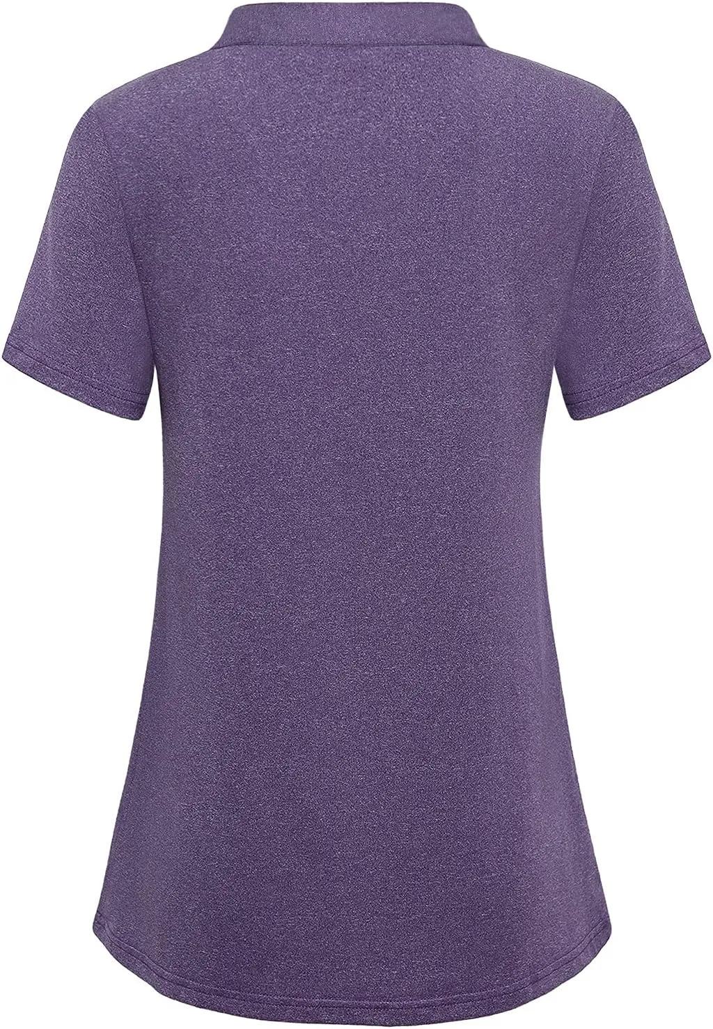 Vldnery Womens Golf Shirt Moisture Wicking V Neck Athletic Loose Yoga Workout Polo Shirt