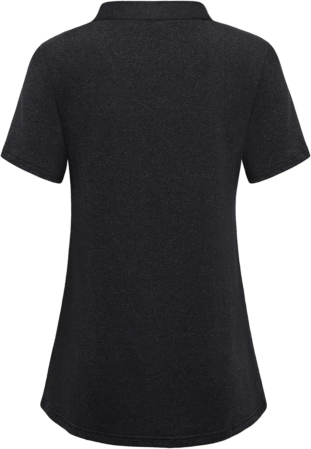 Vldnery Womens Golf Shirt Moisture Wicking V Neck Athletic Loose Yoga Workout Polo Shirt