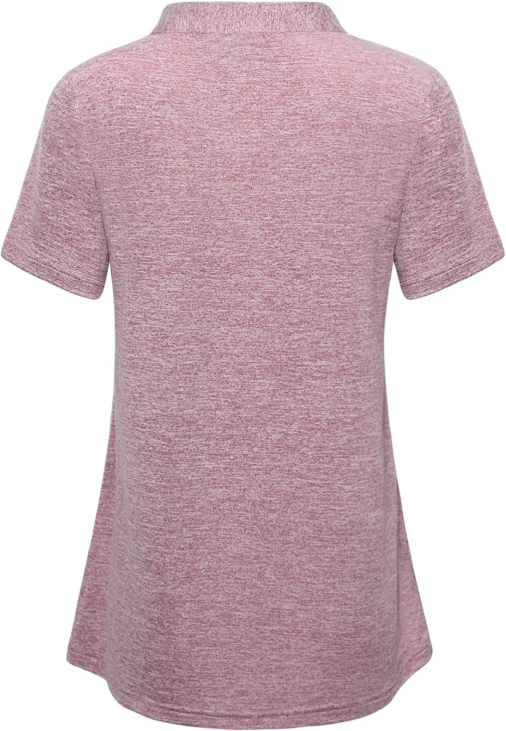 Vldnery Womens Golf Shirt Moisture Wicking V Neck Athletic Loose Yoga Workout Polo Shirt