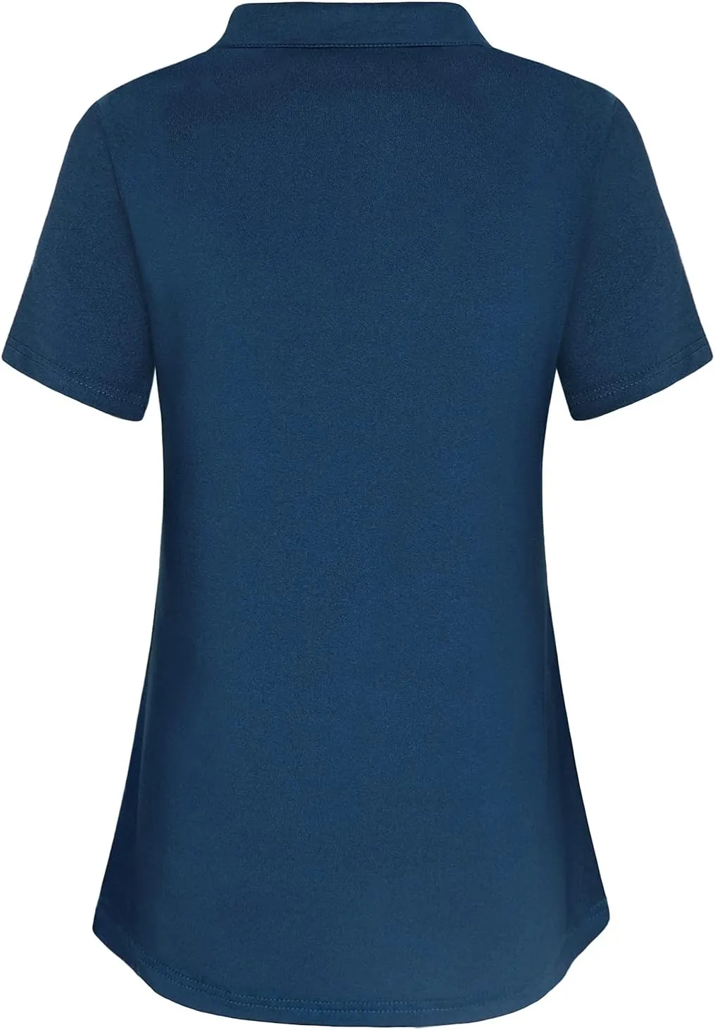 Vldnery Womens Golf Shirt Moisture Wicking V Neck Athletic Loose Yoga Workout Polo Shirt
