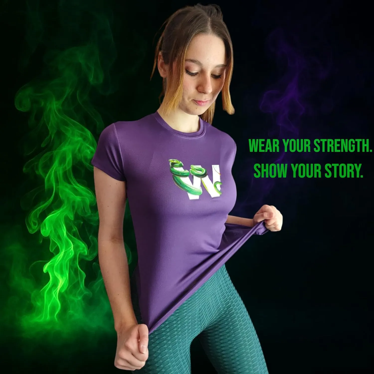 Wild Animal Women's Workout Shirts - Quick Dry, Breathable Gym Tops, Short Sleeve Athletic T-Shirts for Yoga & Fitness