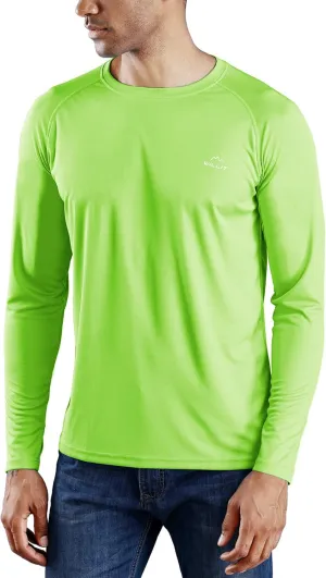 Willit Men's Rash Guard Swim Shirts UPF 50  Long Sleeve Shirts Sun Protection SPF Hiking Fishing UV Shirt