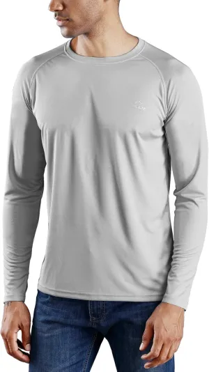 Willit Men's Rash Guard Swim Shirts UPF 50  Long Sleeve Shirts Sun Protection SPF Hiking Fishing UV Shirt