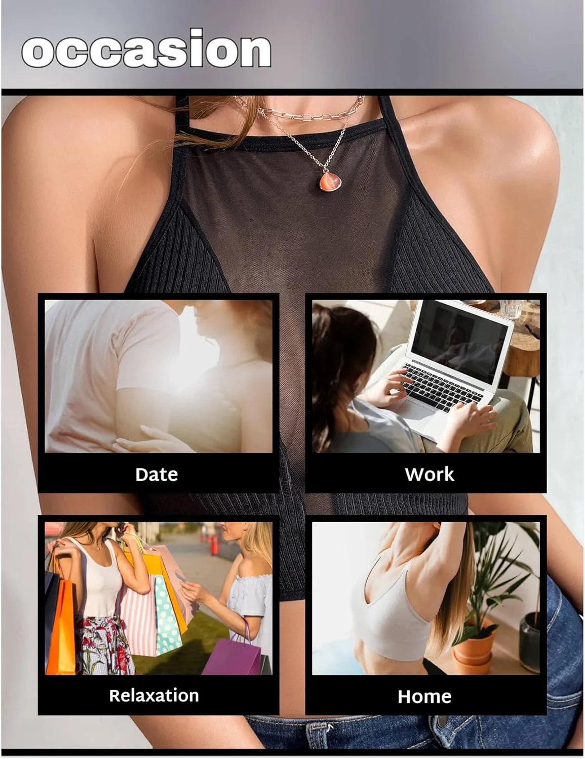 Women's Camisole Tank Top Deep V Neck Sheer Mesh Sexy Crisscross Crop Going Out Bralette Tops