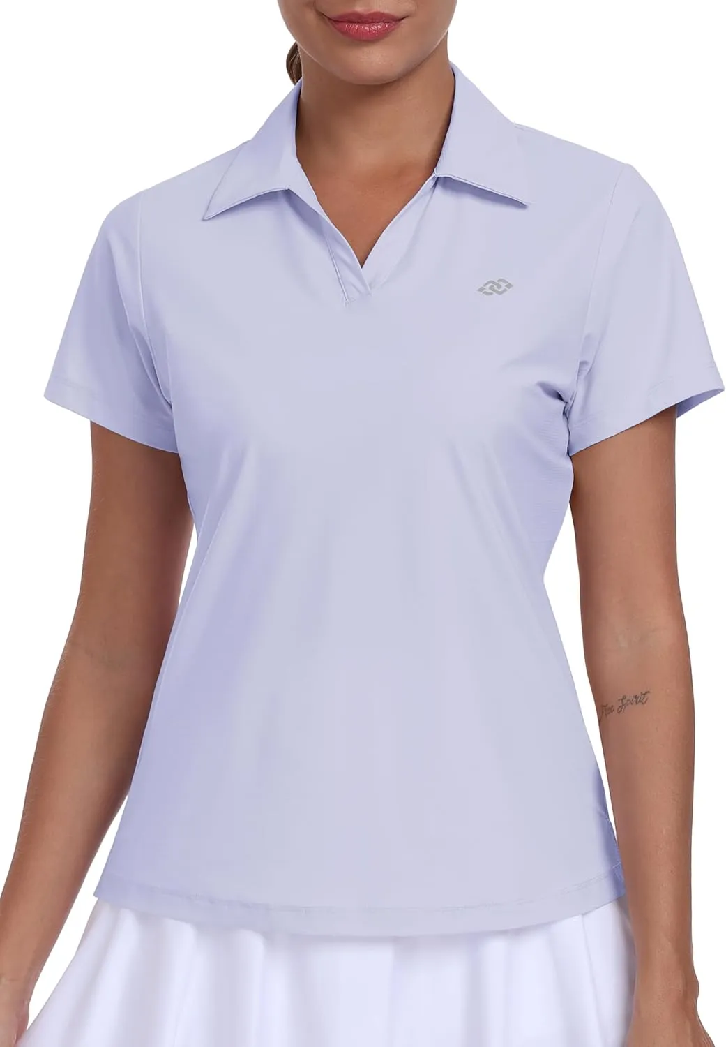 Women's Golf Polo Shirts Short Sleeve Moisture Wicking Golf Apparel Lady Golf Tops