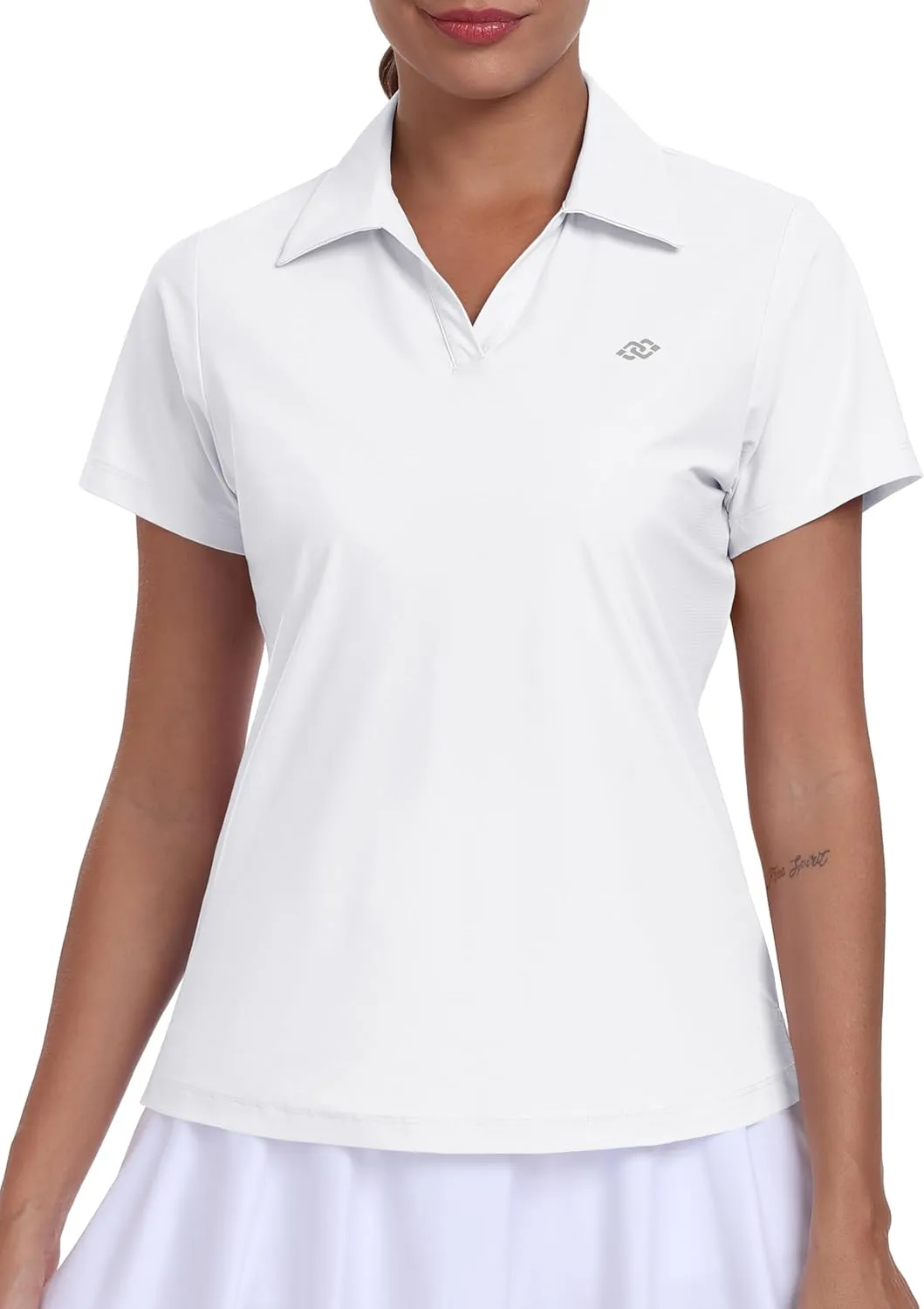 Women's Golf Polo Shirts Short Sleeve Moisture Wicking Golf Apparel Lady Golf Tops