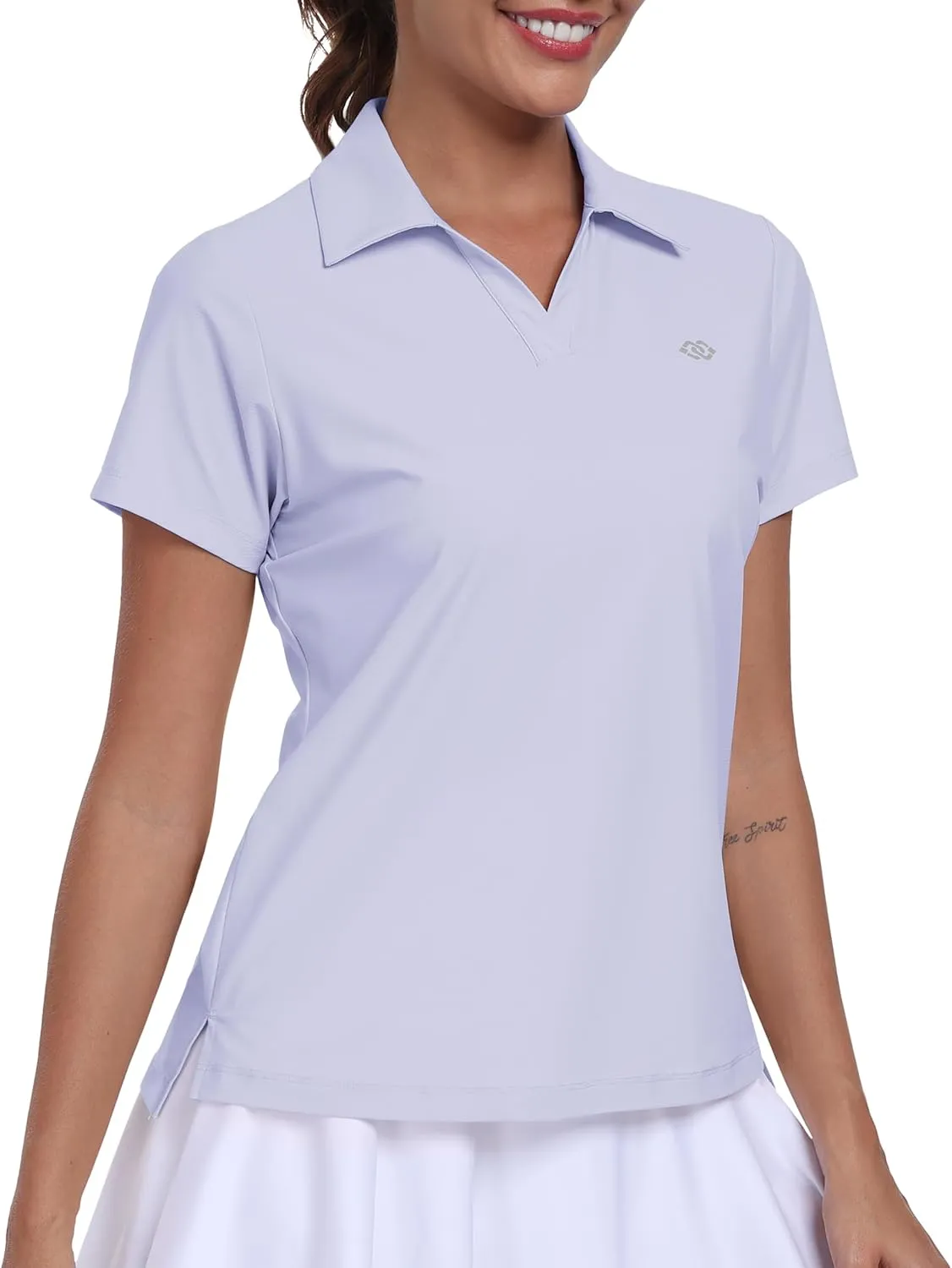 Women's Golf Polo Shirts Short Sleeve Moisture Wicking Golf Apparel Lady Golf Tops