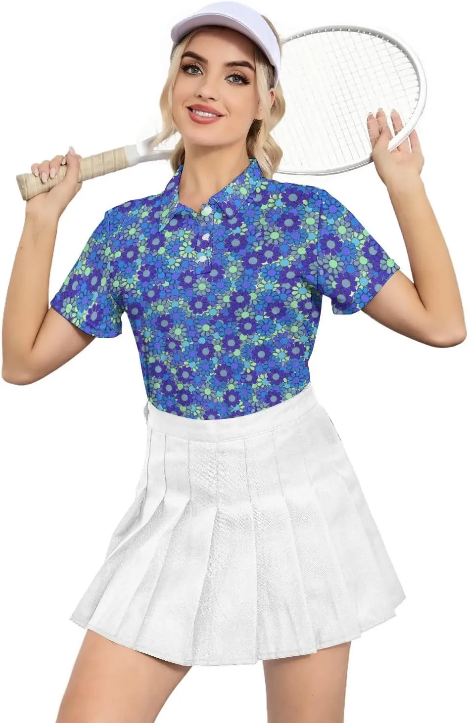 Womens Golf Shirt Moisture Wicking Golf Polo Shirts Golf Outfits Tee Shirts for Women
