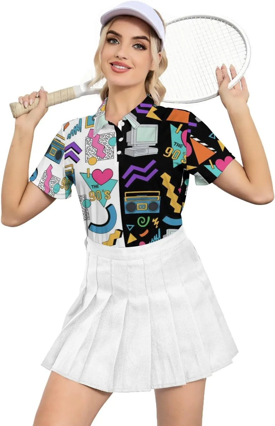 Womens Golf Shirt Moisture Wicking Golf Polo Shirts Golf Outfits Tee Shirts for Women