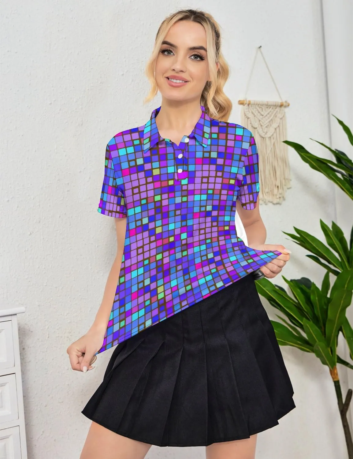 Womens Golf Shirt Moisture Wicking Golf Polo Shirts Golf Outfits Tee Shirts for Women