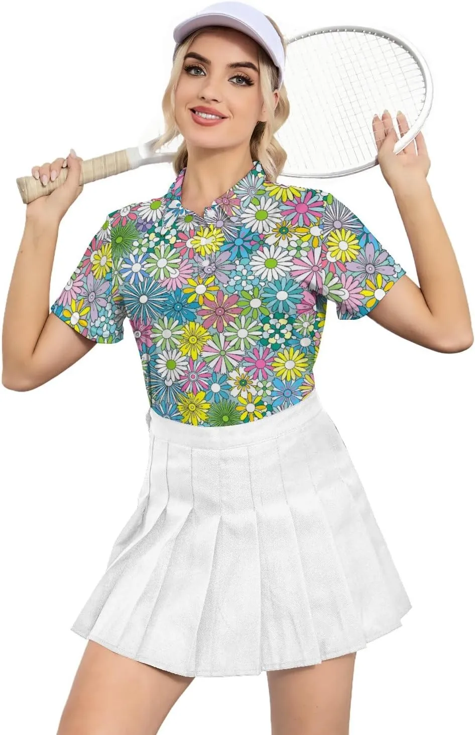 Womens Golf Shirt Moisture Wicking Golf Polo Shirts Golf Outfits Tee Shirts for Women