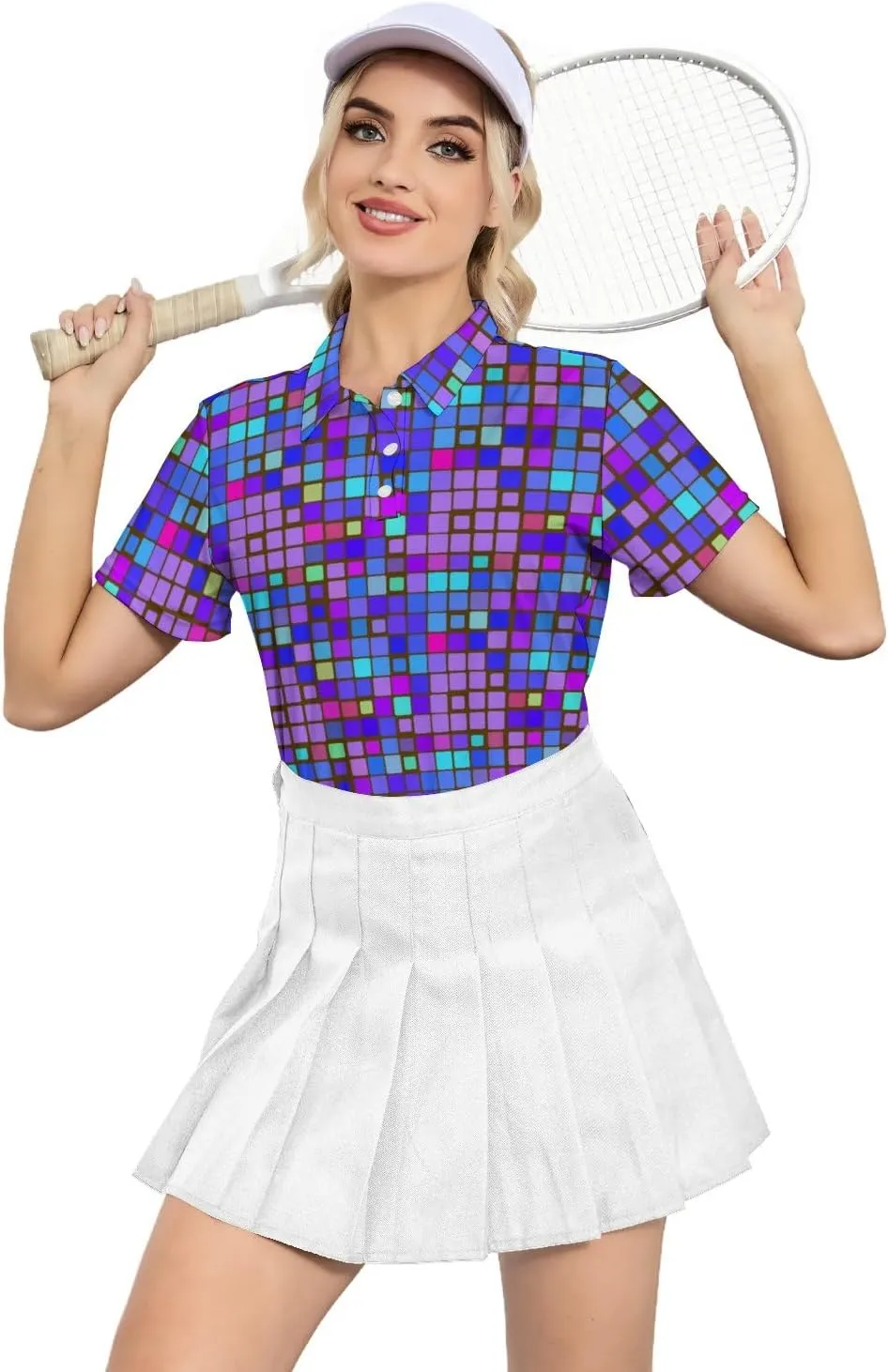 Womens Golf Shirt Moisture Wicking Golf Polo Shirts Golf Outfits Tee Shirts for Women