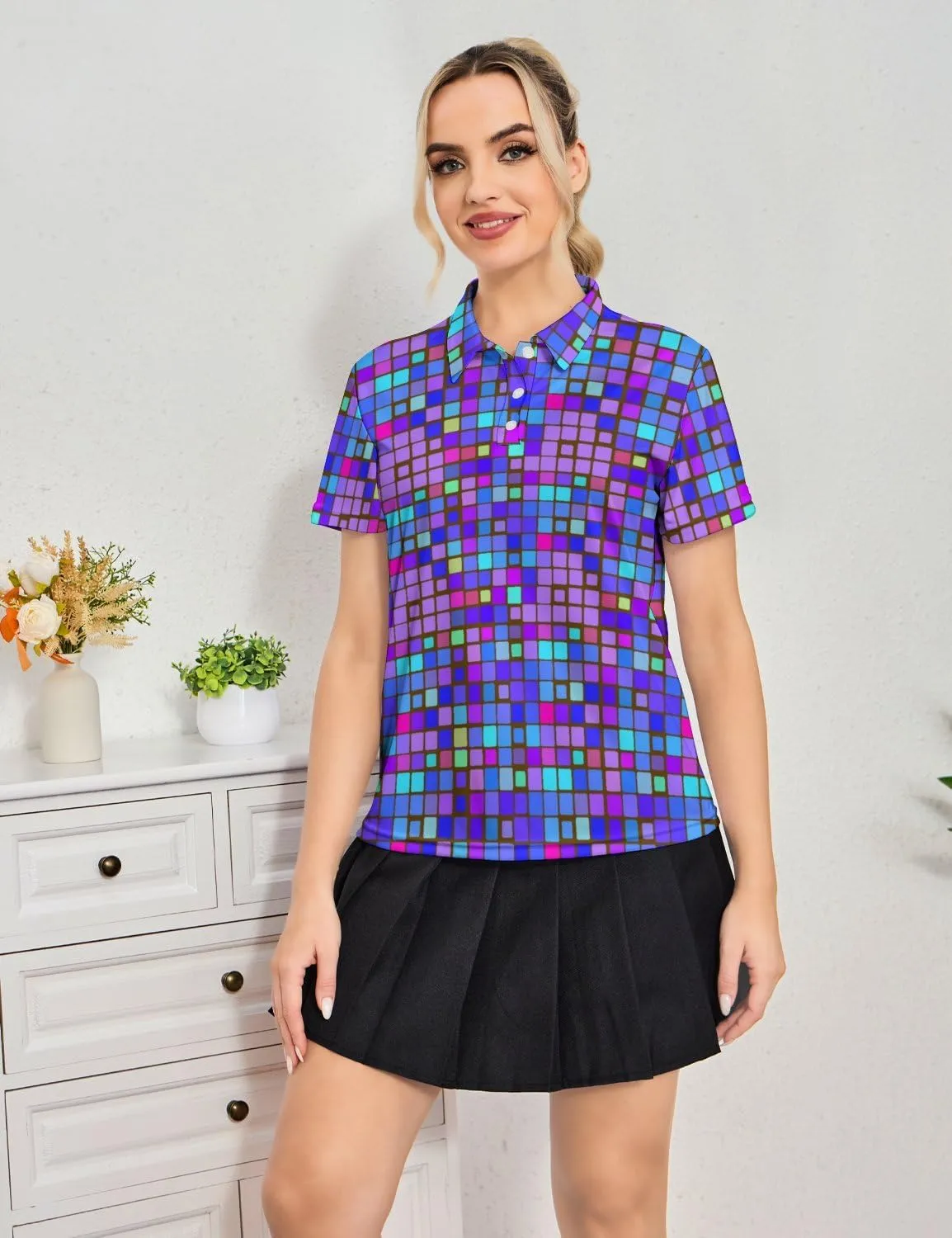 Womens Golf Shirt Moisture Wicking Golf Polo Shirts Golf Outfits Tee Shirts for Women