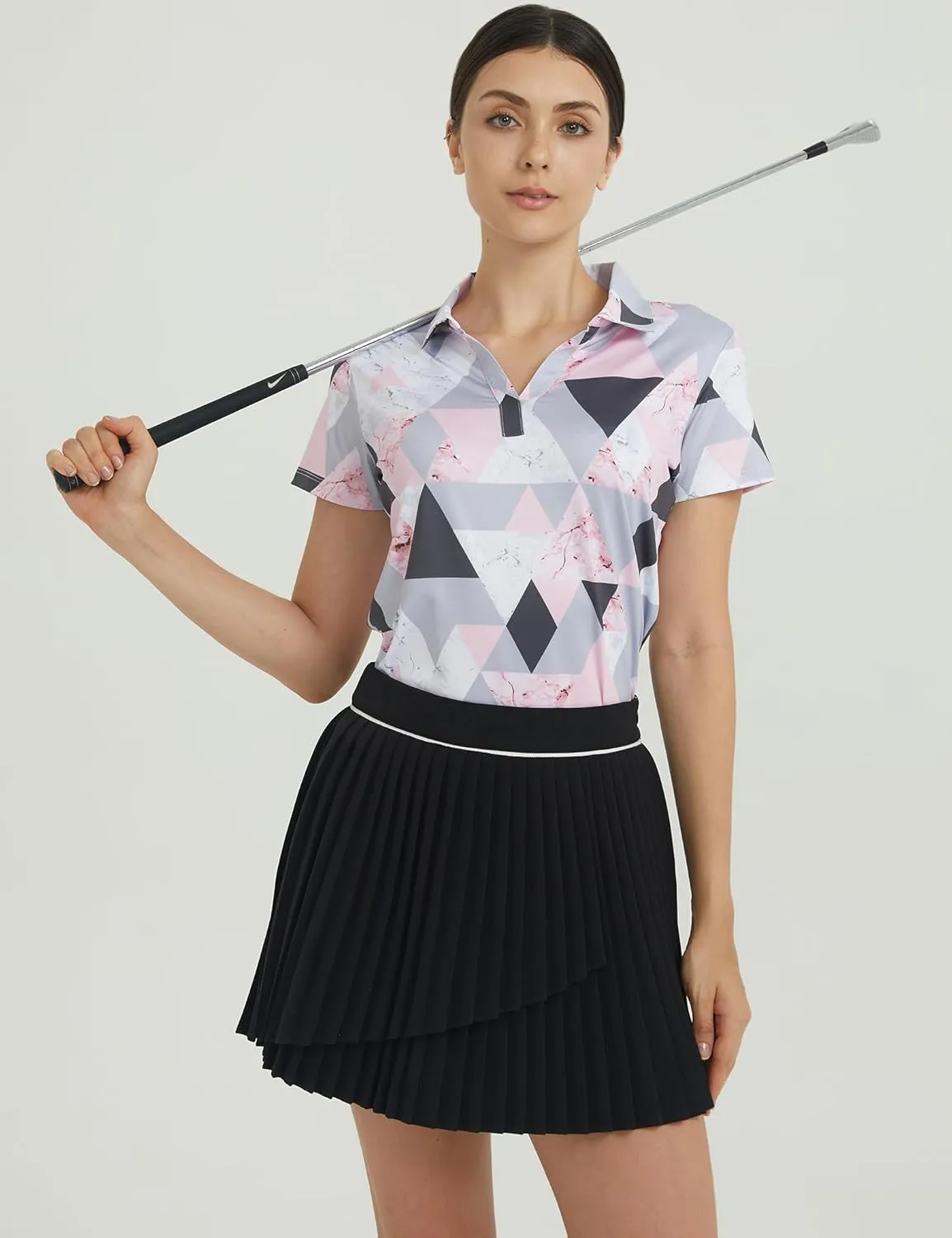 Womens Golf Shirt - Performance Moisture Wicking Quick-Dry Golf Polo Shirts for Women