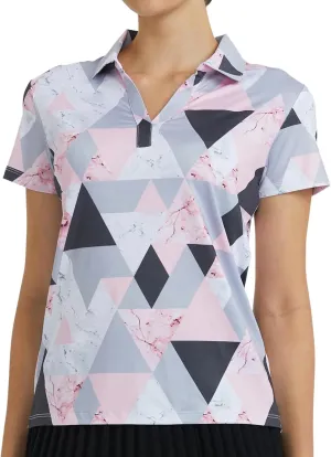 Womens Golf Shirt - Performance Moisture Wicking Quick-Dry Golf Polo Shirts for Women