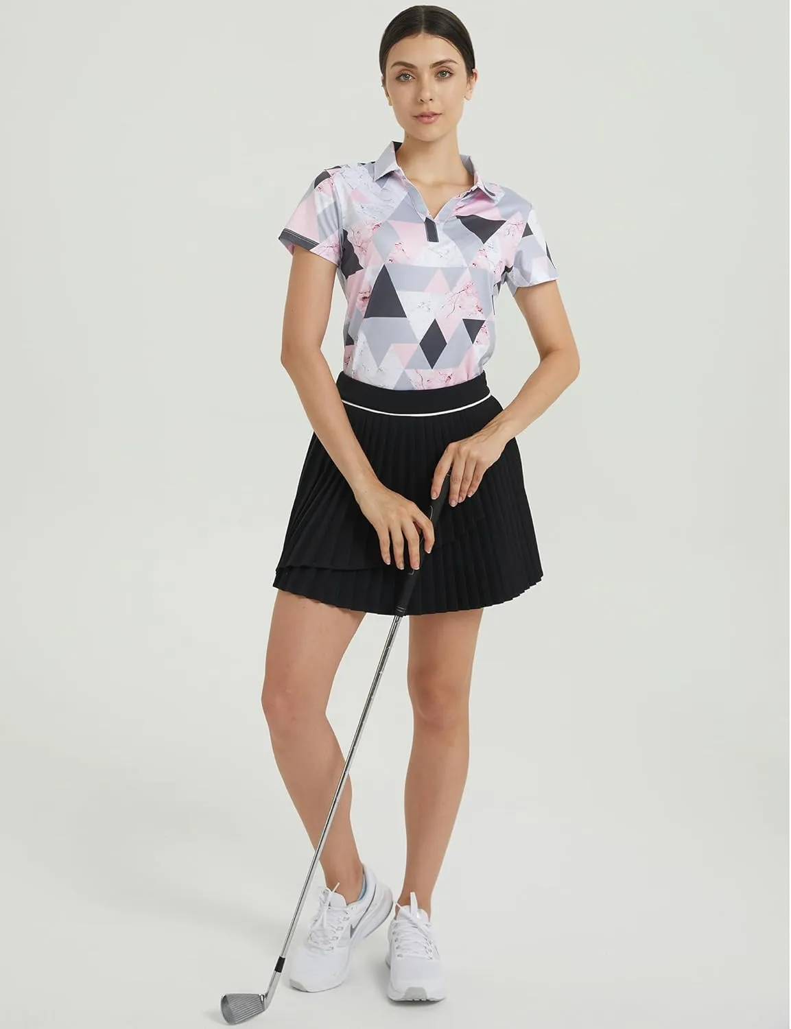 Womens Golf Shirt - Performance Moisture Wicking Quick-Dry Golf Polo Shirts for Women