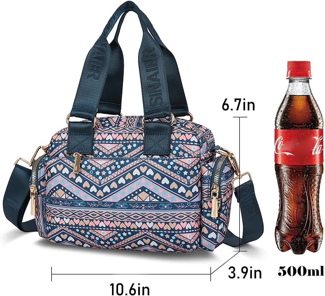 Women's Mini Gym Bag - Fashionable and Cute Sports Bag, Small Duffel Crossbody Gym Handbag for Travel/Hiking