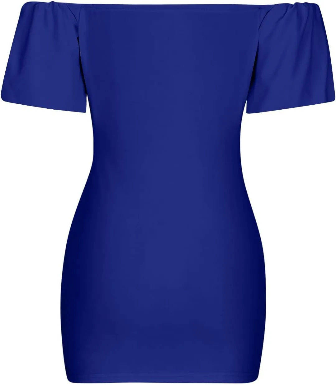 Womens Off Shoulder Ruffle Short Sleeve Wedding Guest A Line Dress Cocktail Party Pencil Dresses Slim Fit Dress