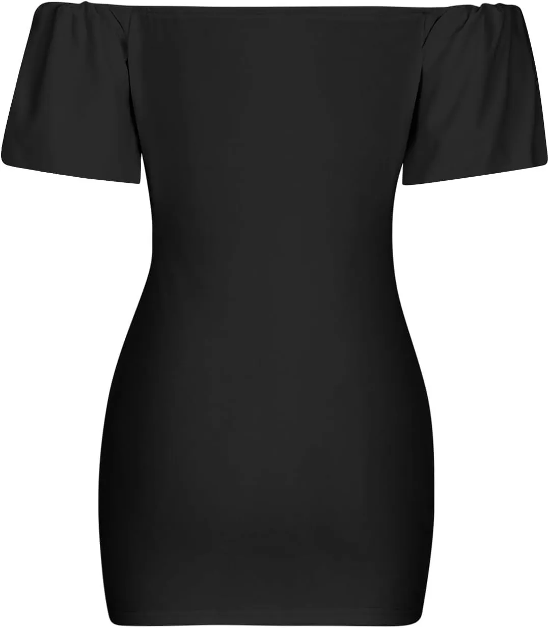 Womens Off Shoulder Ruffle Short Sleeve Wedding Guest A Line Dress Cocktail Party Pencil Dresses Slim Fit Dress