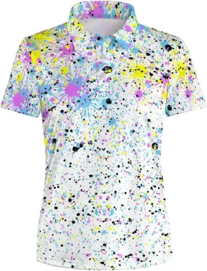 Womens Polo Shirts Hawaiian Golf Shirts Short Sleeve Moisture Wicking Quick Dry Athletic Sport Golf Outfit for Women