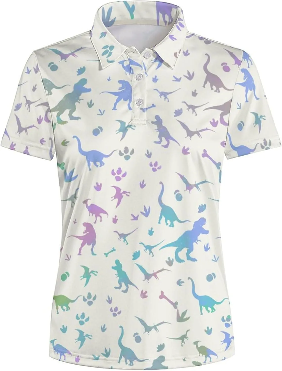 Womens Polo Shirts Hawaiian Golf Shirts Short Sleeve Moisture Wicking Quick Dry Athletic Sport Golf Outfit for Women