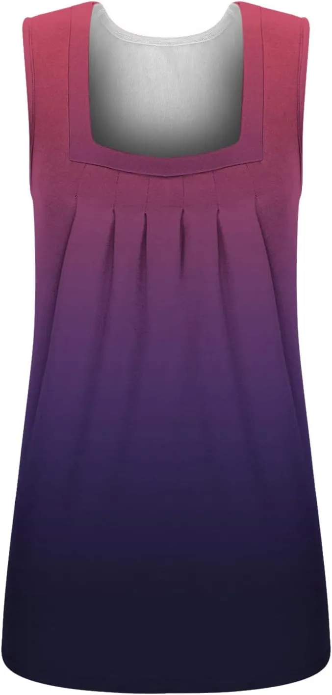 Womens Tank Tops Camisole Cami Top Casual Flowy Summer Sleeveless Tunic Tshirts Cami Vest Ruched Tops Hide Belly Tops