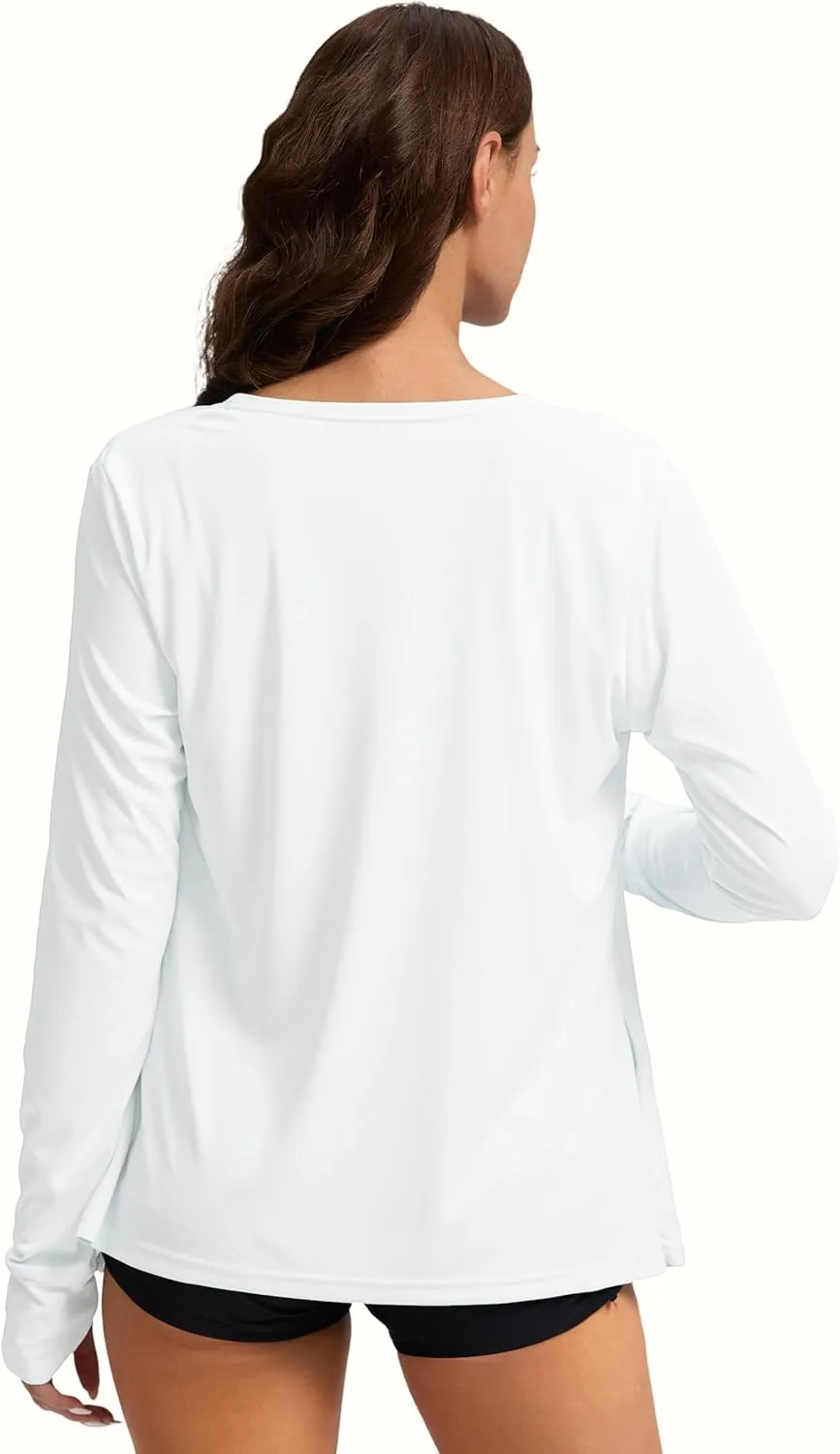 Women's UPF 50  Sun Shirt Long Sleeve UV Sun Protection Shirts Lightweight Cardigan for Women with Pockets SPF Swim Cover Up