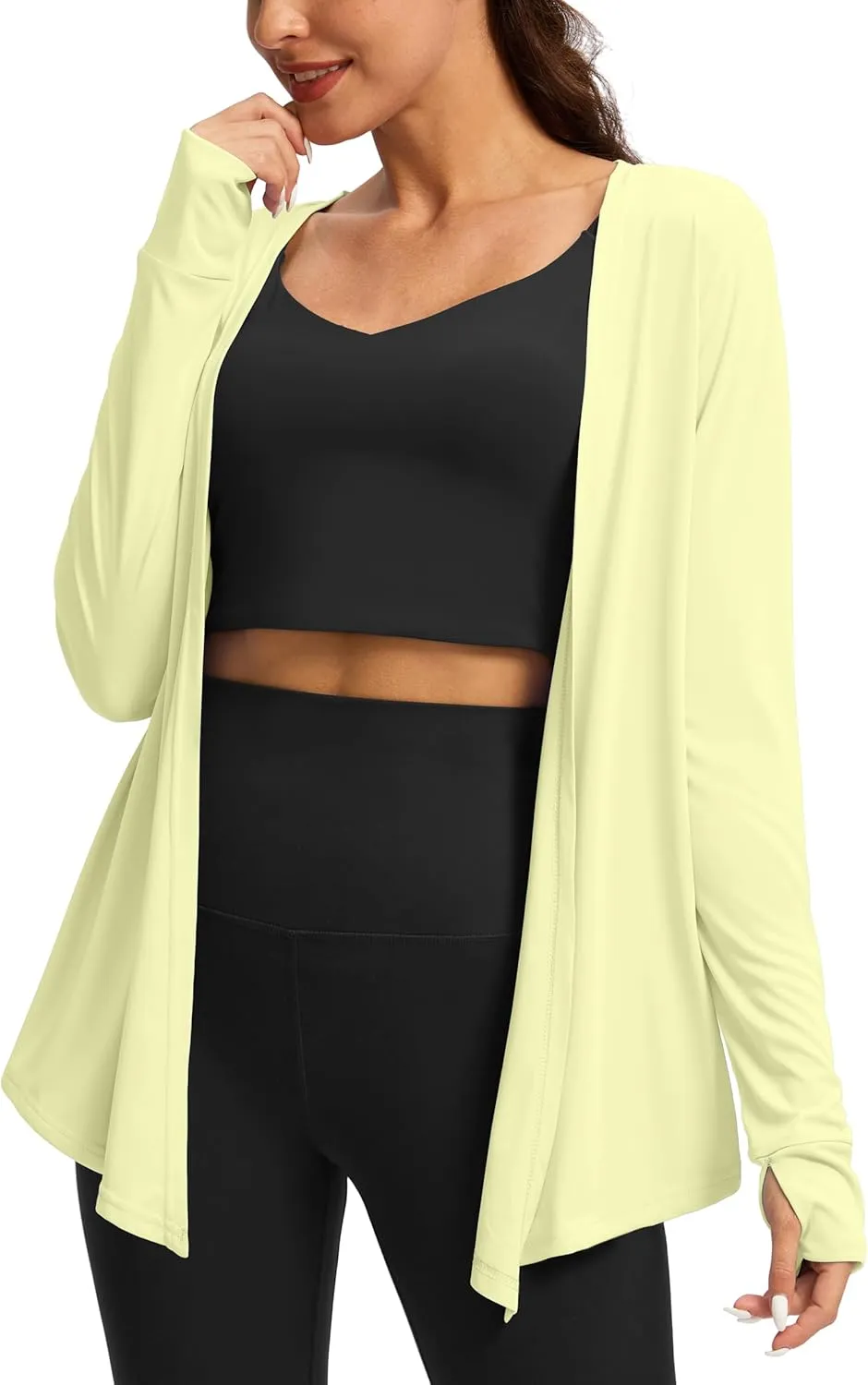 Women's UPF 50  Sun Shirt Long Sleeve UV Sun Protection Shirts Lightweight Cardigan for Women with Pockets SPF Swim Cover Up