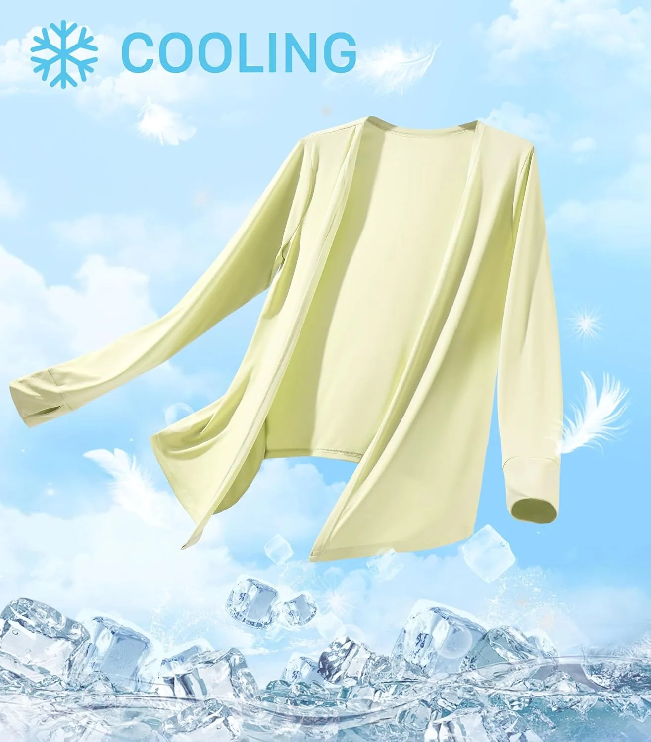 Women's UPF 50  Sun Shirt Long Sleeve UV Sun Protection Shirts Lightweight Cardigan for Women with Pockets SPF Swim Cover Up