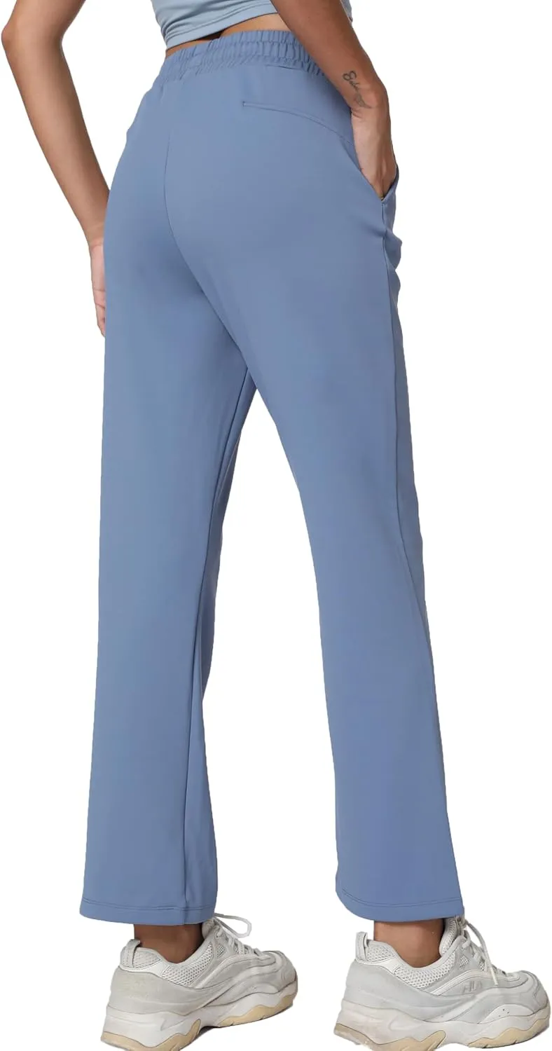 Women's Workout Joggers with Pockets-Quick Dry Athletic Lounge Pants for Hiking Yoga and Running