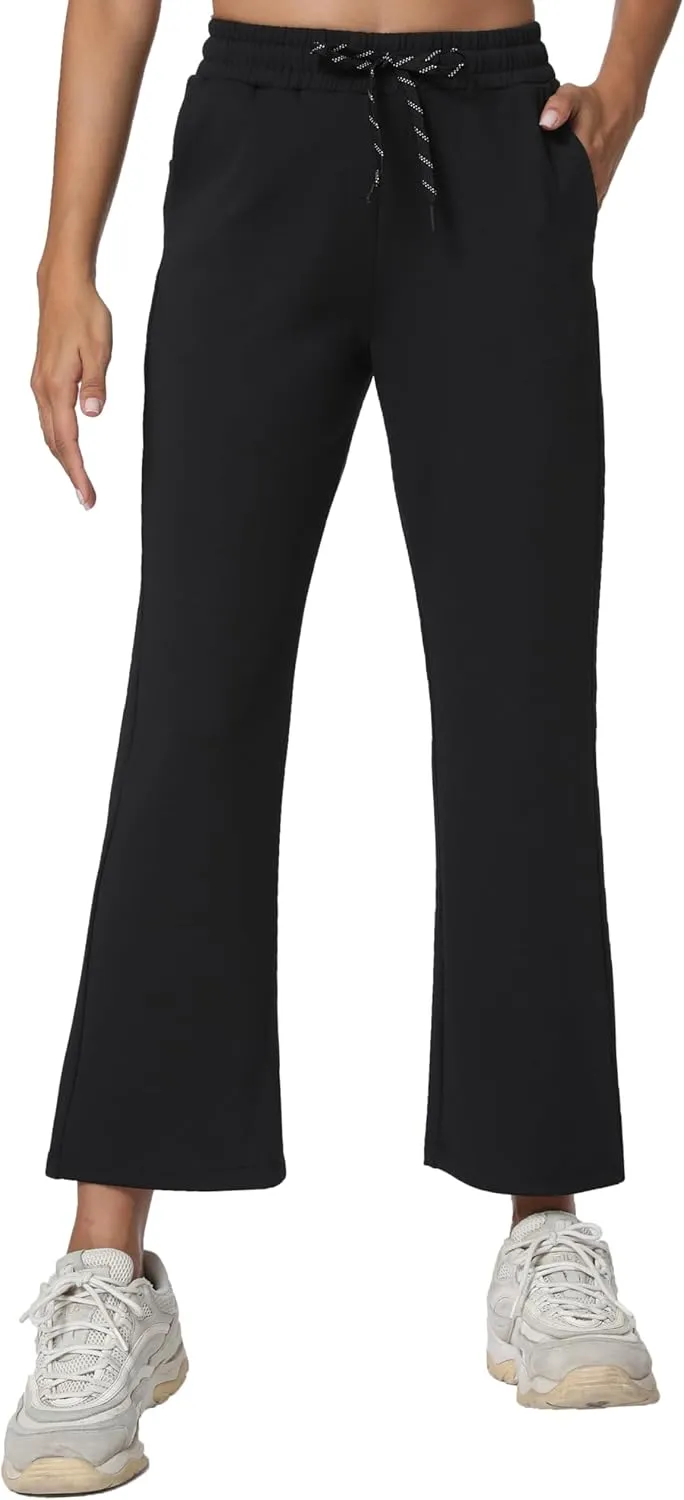 Women's Workout Joggers with Pockets-Quick Dry Athletic Lounge Pants for Hiking Yoga and Running