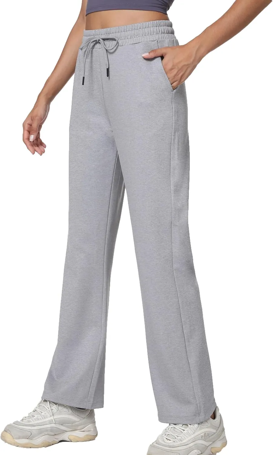 Women's Workout Joggers with Pockets-Quick Dry Athletic Lounge Pants for Hiking Yoga and Running