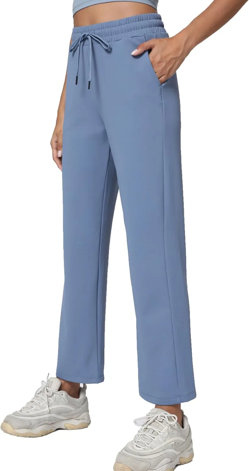 Women's Workout Joggers with Pockets-Quick Dry Athletic Lounge Pants for Hiking Yoga and Running