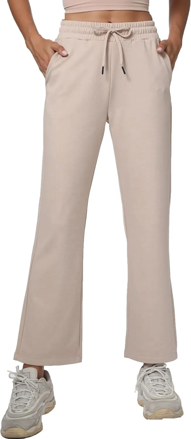 Women's Workout Joggers with Pockets-Quick Dry Athletic Lounge Pants for Hiking Yoga and Running