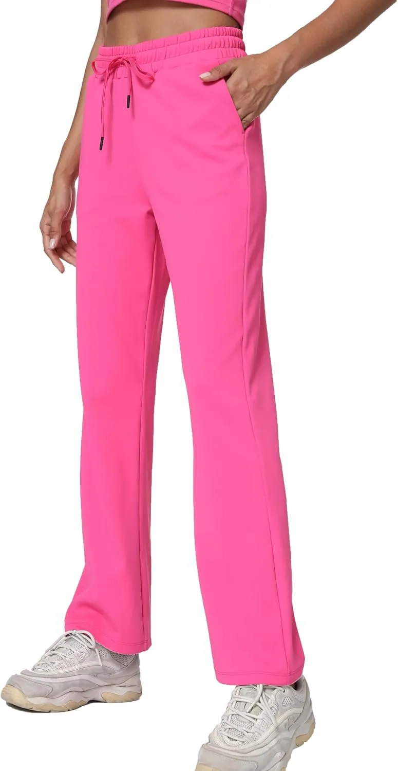 Women's Workout Joggers with Pockets-Quick Dry Athletic Lounge Pants for Hiking Yoga and Running