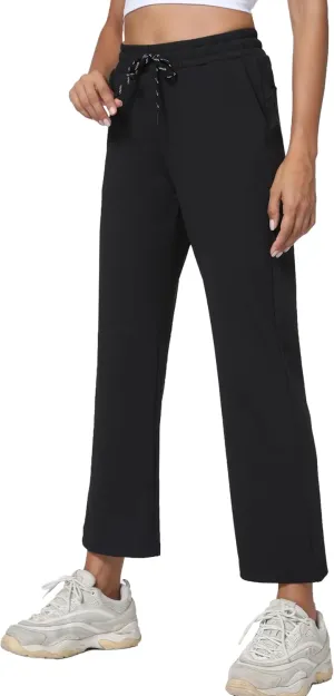 Women's Workout Joggers with Pockets-Quick Dry Athletic Lounge Pants for Hiking Yoga and Running