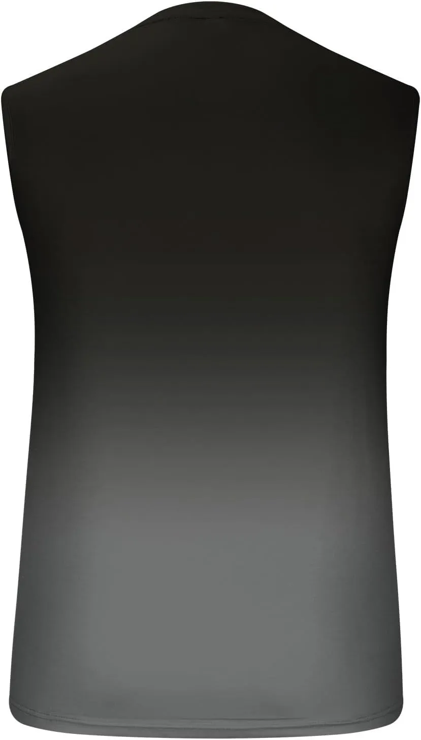 Xiaojmake Men's Workout Tank Top Quick Dry Athletic Running Muscle Tee Training Gym Shirt Ombre Sleeveless Cutoff Shirt