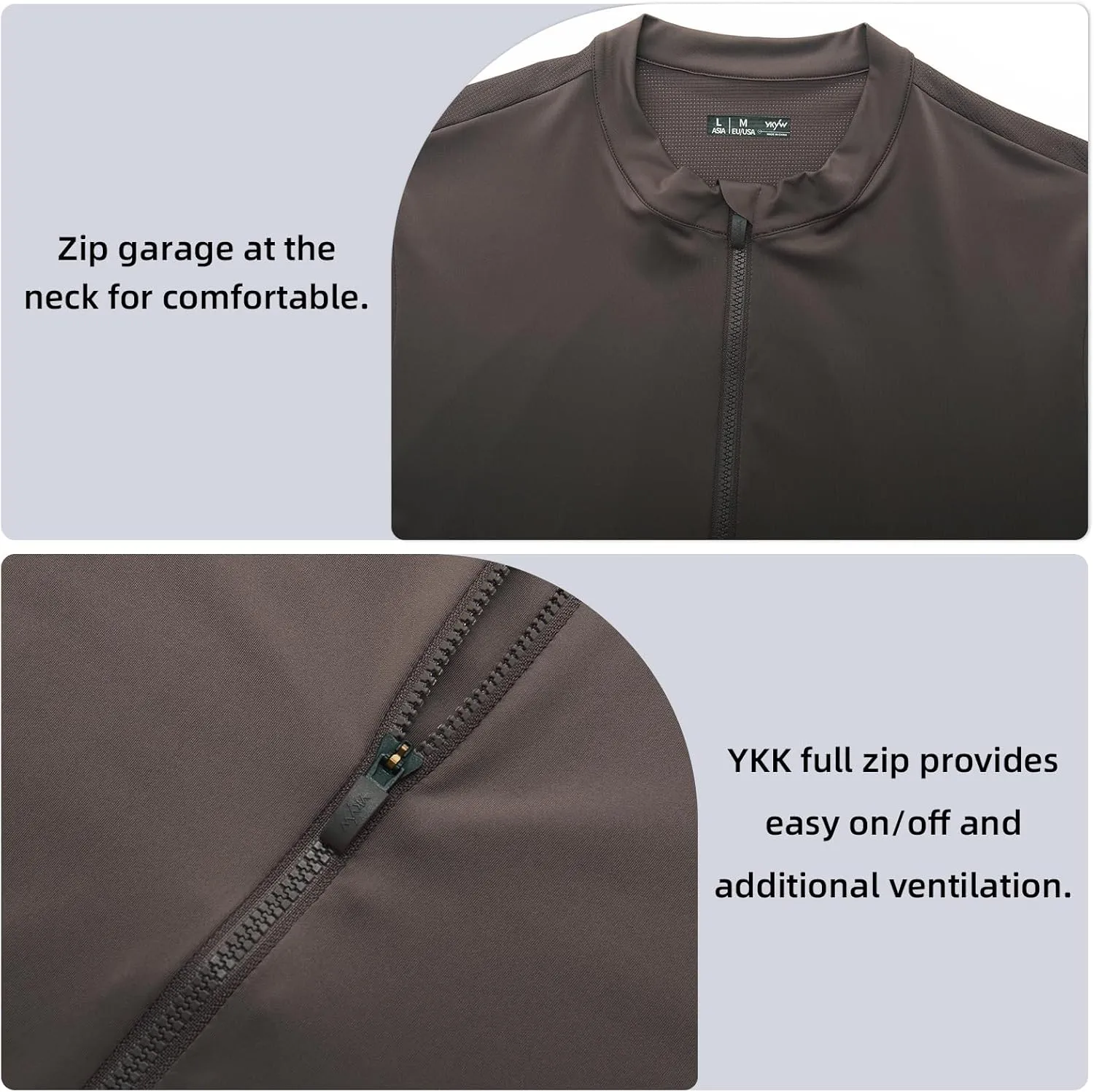 YKYWBIKE Cycling Jersey Men with Pockets Bike Jersey Short Sleeve Biking Shirts for Men Cycling Breathable MTB Biker Shirts