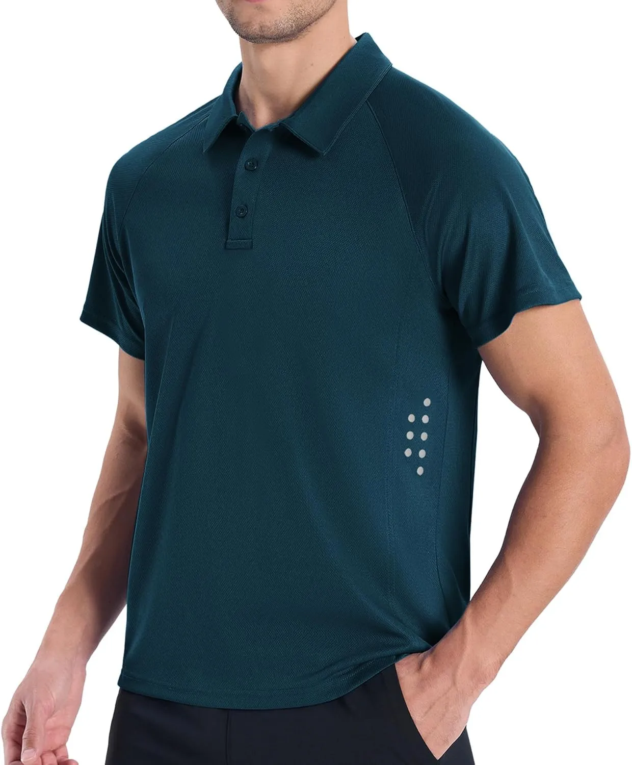 ZITY 3 Pack Polo Shirts for Men Cool Dry Outdoor Fishing Athletic Fit Short Sleeve Collared T-Shirts